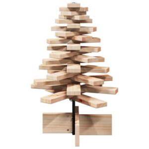 vidaXL Wooden Christmas Tree Solid Pine Wood - Image 4 of 5