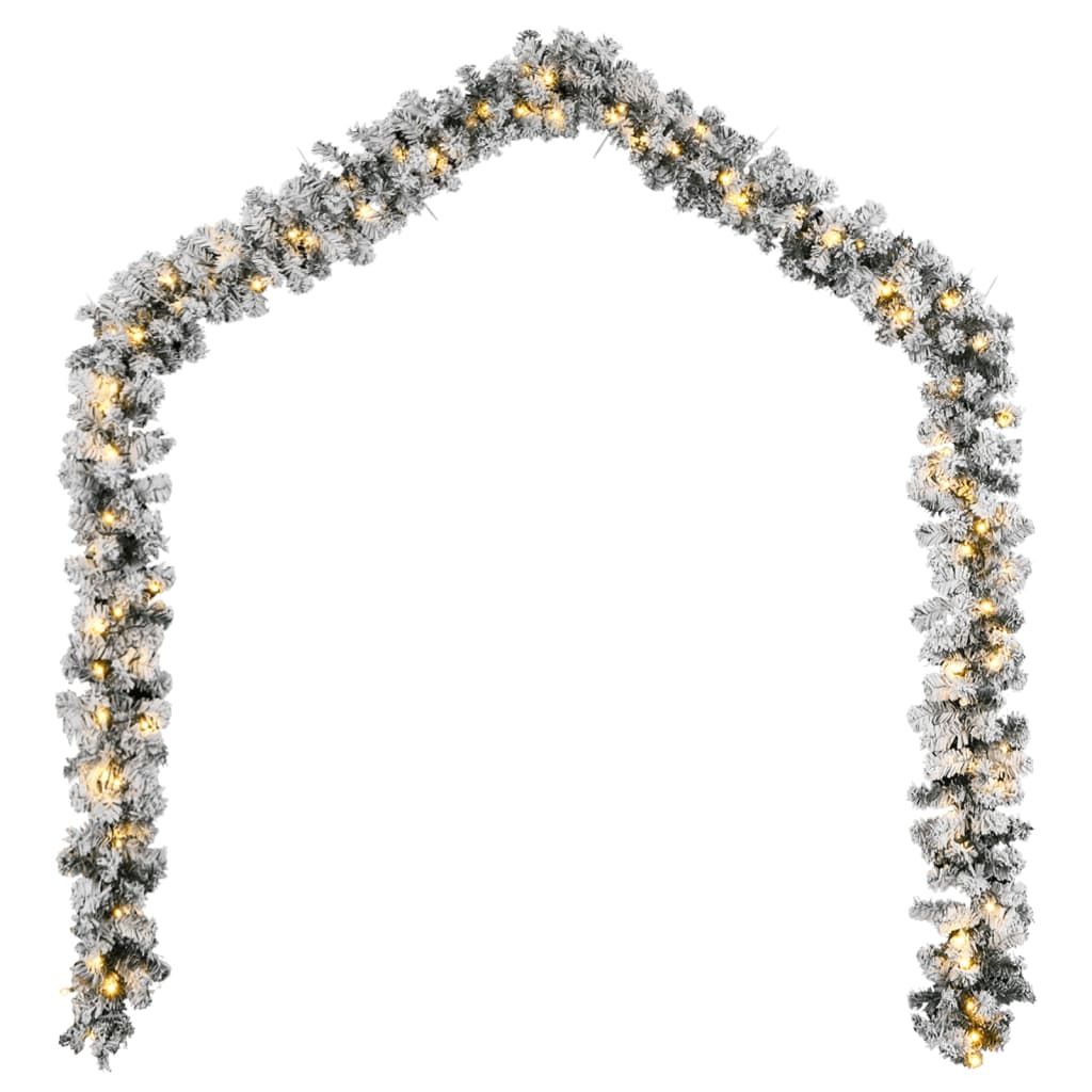 vidaXL Christmas Garland w/ LED Lights 20m – Image 4 of 5 vidaXL Christmas Garland w/ LED Lights 20m - Image 4 of 5