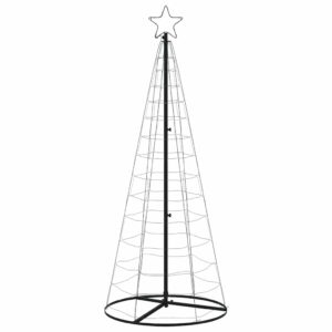 vidaXL Christmas Tree Light Cone 200 LEDs 182cm - Image 3 of 5