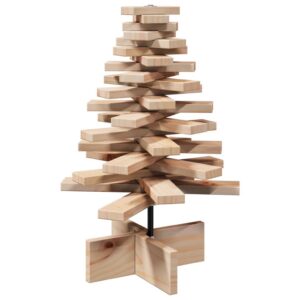 vidaXL Wooden Christmas Tree Solid Pine Wood - Image 5 of 5