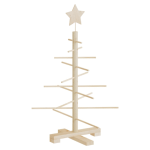 vidaXL Wooden Christmas Tree 75cm Pine Wood - Image 5 of 5