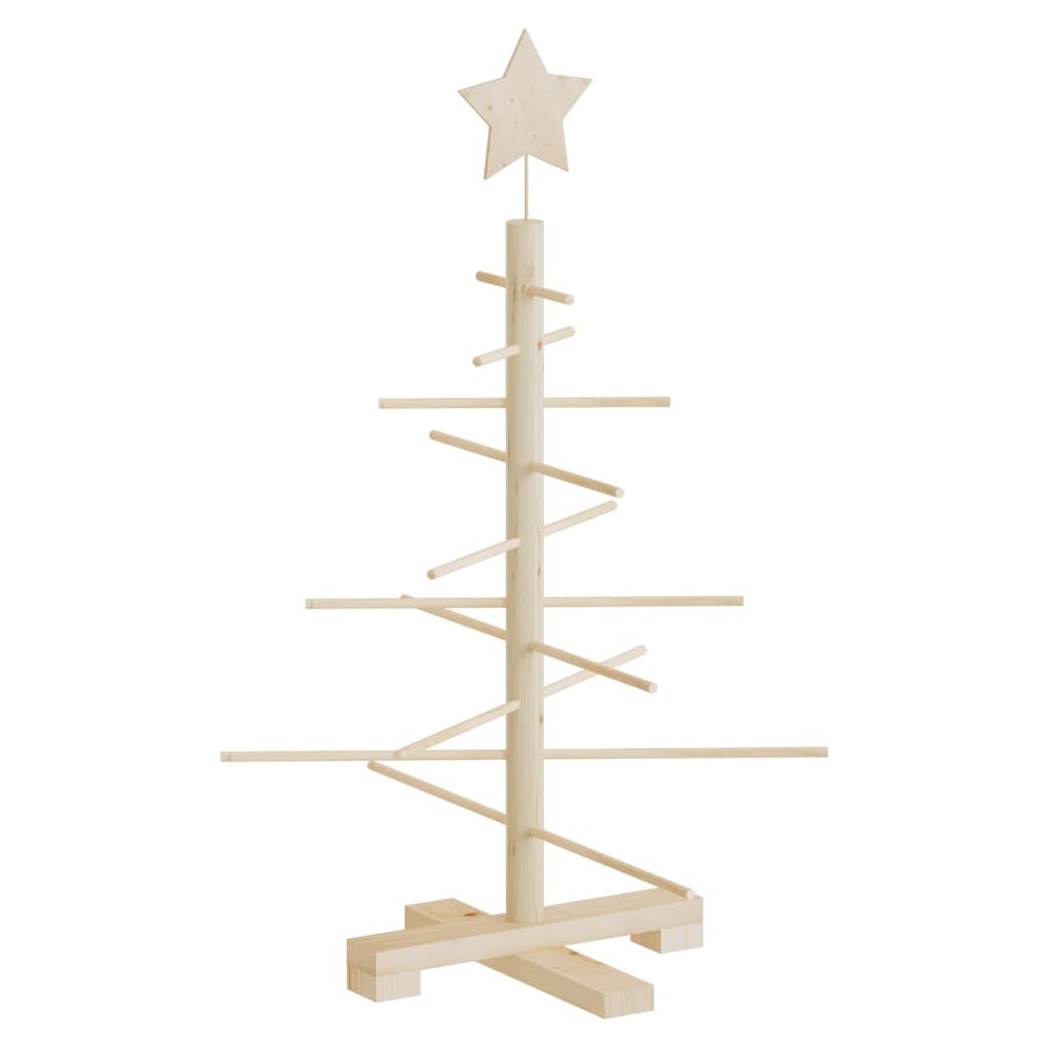 vidaXL Wooden Christmas Tree 75cm Pine Wood – Image 5 of 5 vidaXL Wooden Christmas Tree 75cm Pine Wood - Image 5 of 5