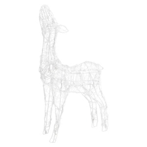 vidaXL Acrylic Reindeer Family Decoration 160 LEDs - Image 5 of 5