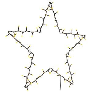 vidaXL Christmas Star Lights 80 LED’s Warm White - Image 3 of 5