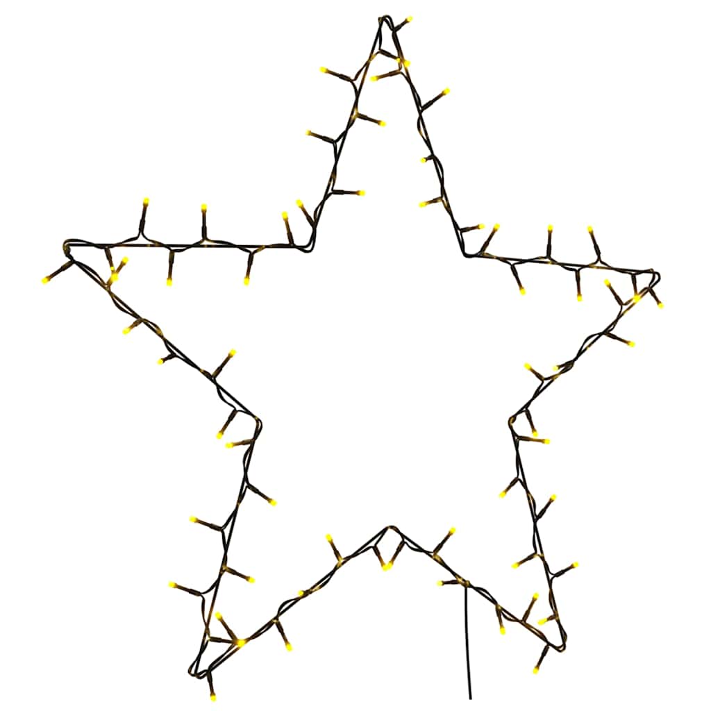 vidaXL Christmas Star Lights 80 LED’s Warm White – Image 3 of 5 vidaXL Christmas Star Lights 80 LED’s Warm White - Image 3 of 5