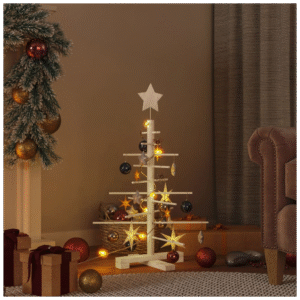 vidaXL Wooden Christmas Tree 75cm Pine Wood - Image 1 of 5