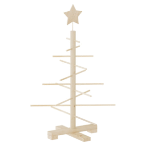 vidaXL Wooden Christmas Tree 75cm Pine Wood - Image 2 of 5