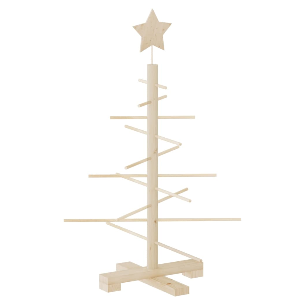 vidaXL Wooden Christmas Tree 75cm Pine Wood – Image 2 of 5 vidaXL Wooden Christmas Tree 75cm Pine Wood - Image 2 of 5