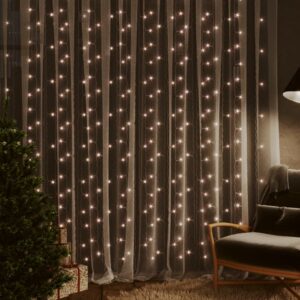 vidaXL LED Curtain Fairy Lights 3x3m 300 LEDs - Image 1 of 5