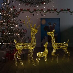 vidaXL Acrylic Reindeer Decoration 300 LEDs - Image 1 of 5