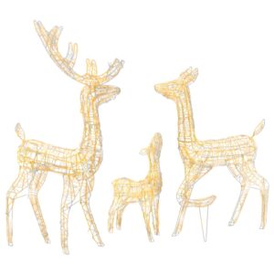 vidaXL Acrylic Reindeer Decoration 300 LEDs - Image 2 of 5