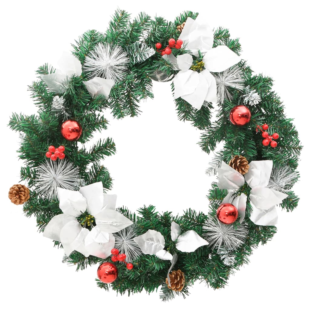 vidaXL Christmas Wreath w/ LED Lights 60cm – Image 3 of 5 vidaXL Christmas Wreath w/ LED Lights 60cm - Image 3 of 5