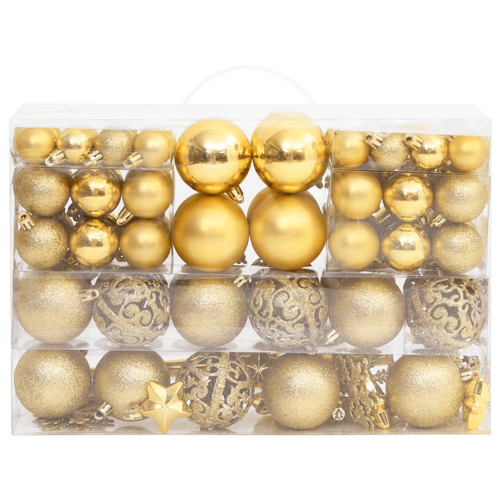 vidaXL 111pc Christmas Bauble Set Polystyrene – Image 2 of 5 vidaXL 111pc Christmas Bauble Set Polystyrene - Image 2 of 5