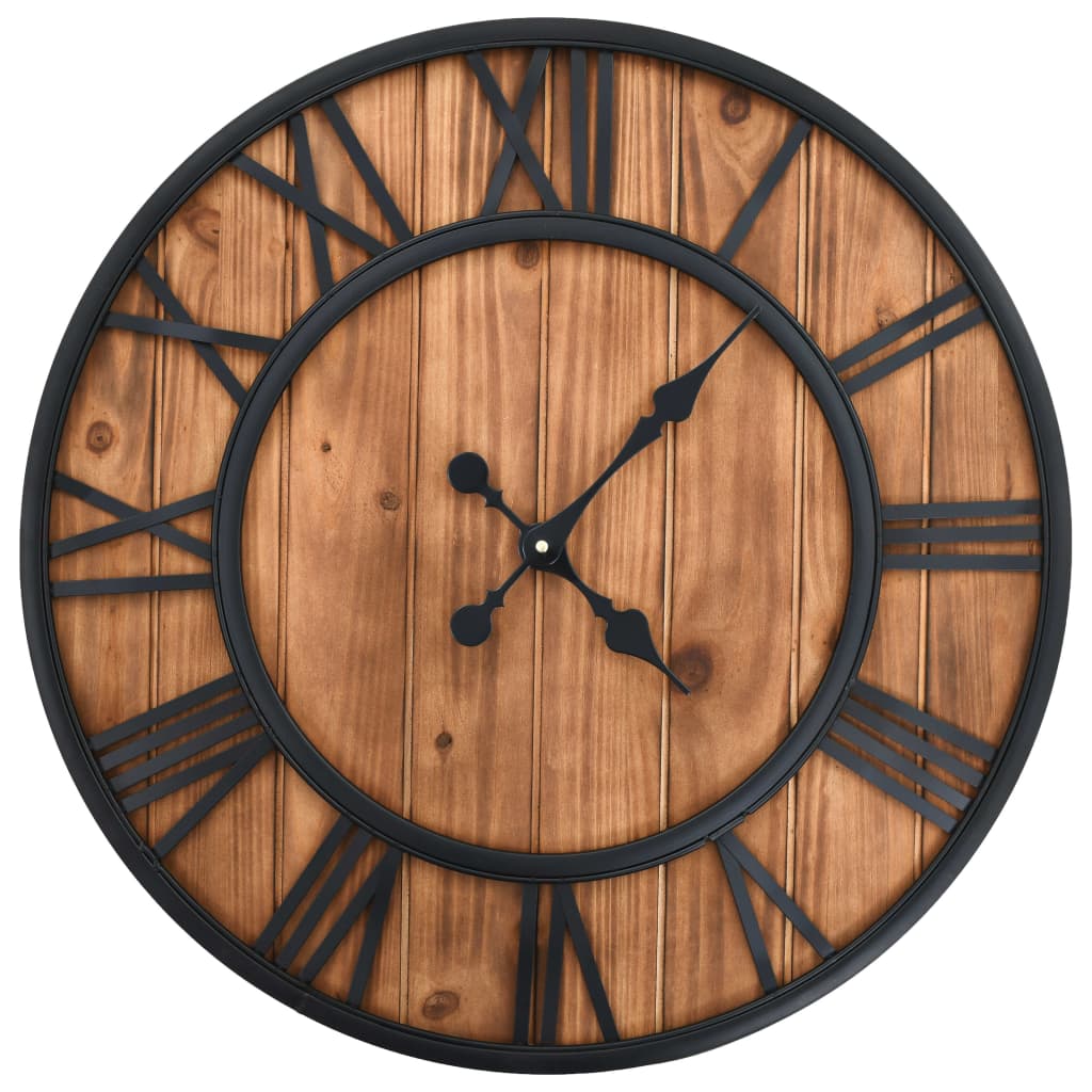 vidaXL Vintage Wall Clock with Quartz Movement – Image 5 of 5 vidaXL Vintage Wall Clock with Quartz Movement - Image 5 of 5