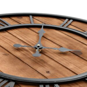 vidaXL Vintage Wall Clock with Quartz Movement - Image 3 of 5