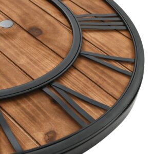 vidaXL Vintage Wall Clock with Quartz Movement - Image 4 of 5