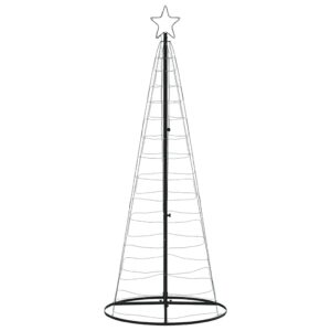 vidaXL Christmas Tree Light Cone 200 LEDs 182cm - Image 4 of 5