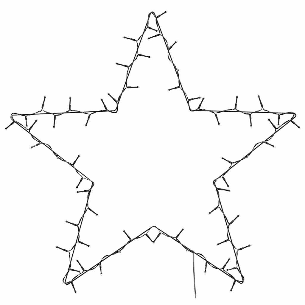 vidaXL Christmas Star Lights 80 LED’s Warm White – Image 4 of 5 vidaXL Christmas Star Lights 80 LED’s Warm White - Image 4 of 5