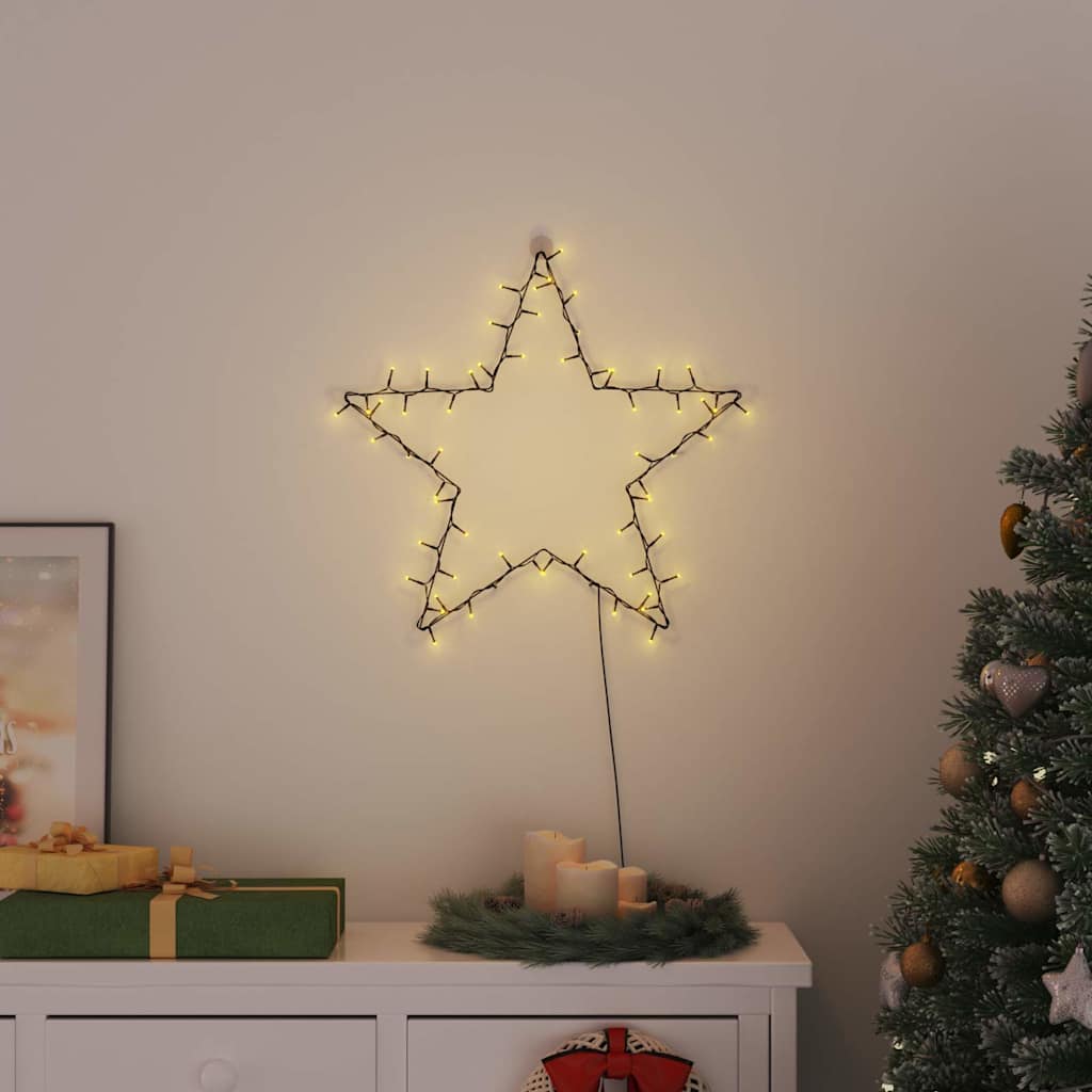 vidaXL Christmas Star Lights 80 LED’s Warm White - Image 1 of 5 vidaXL Christmas Star Lights 80 LED’s Warm White - Image 1 of 5