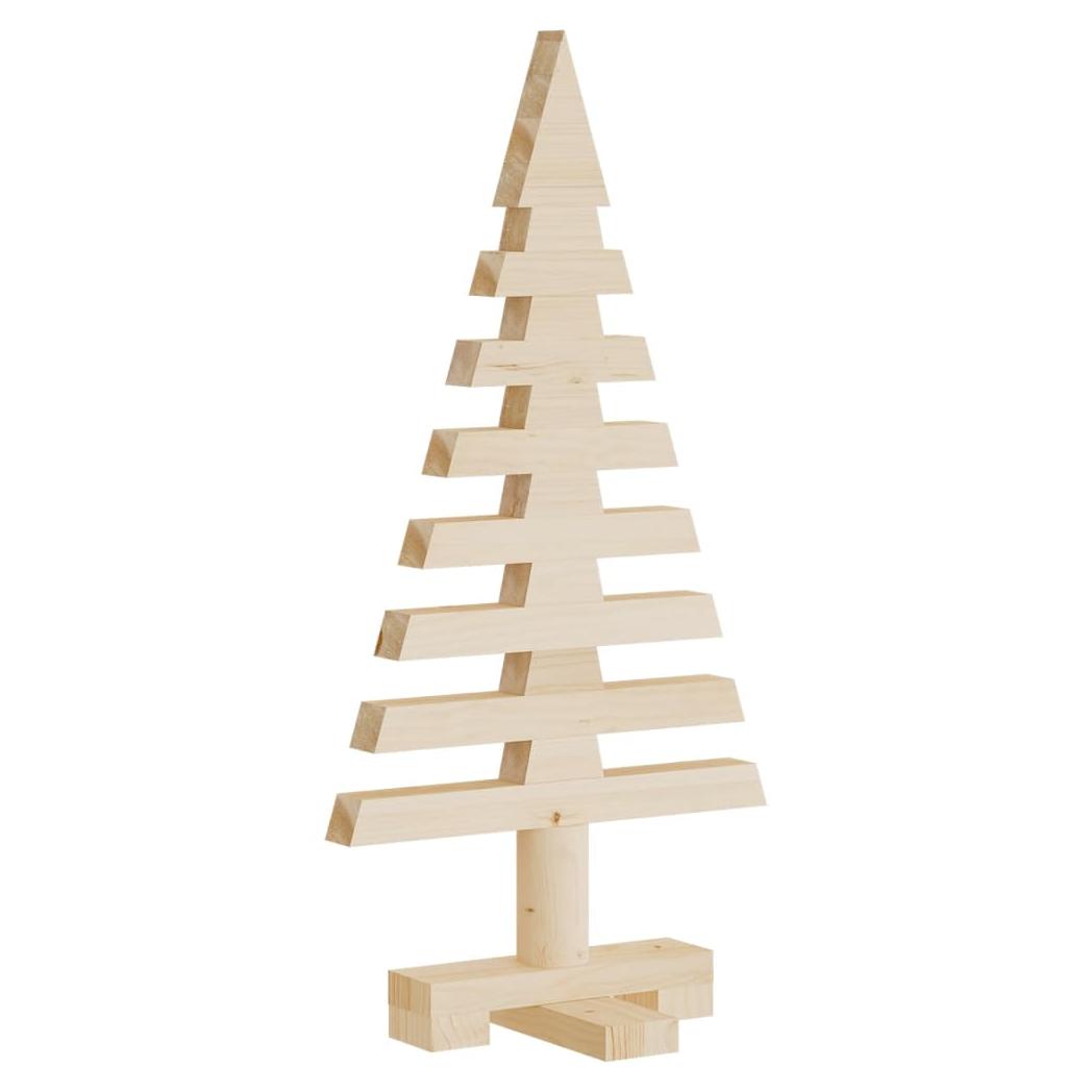 vidaXL Wooden Christmas Tree 60cm Pine Wood – Image 2 of 5 vidaXL Wooden Christmas Tree 60cm Pine Wood - Image 2 of 5
