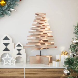 vidaXL Wooden Christmas Tree Solid Pine Wood - Image 1 of 5