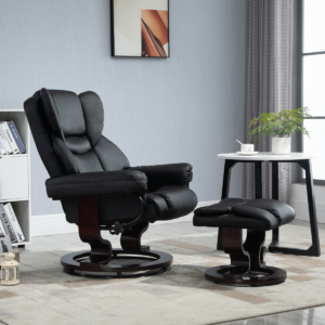 Manual Reclining Armchair Padded PU Leather