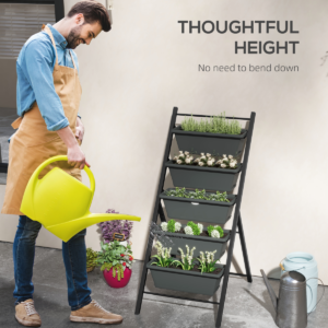 Outsunny Vertical Raised Garden Bed with 5 Trays