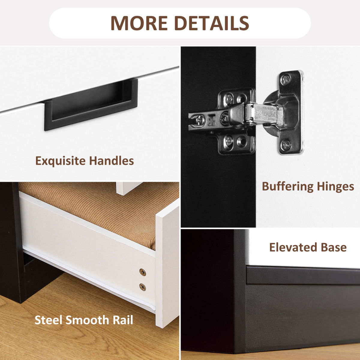 HOMCOM 2 Door Wardrobe Modern with 3 Drawers HOMCOM 2 Door Wardrobe Modern with 3 Drawers