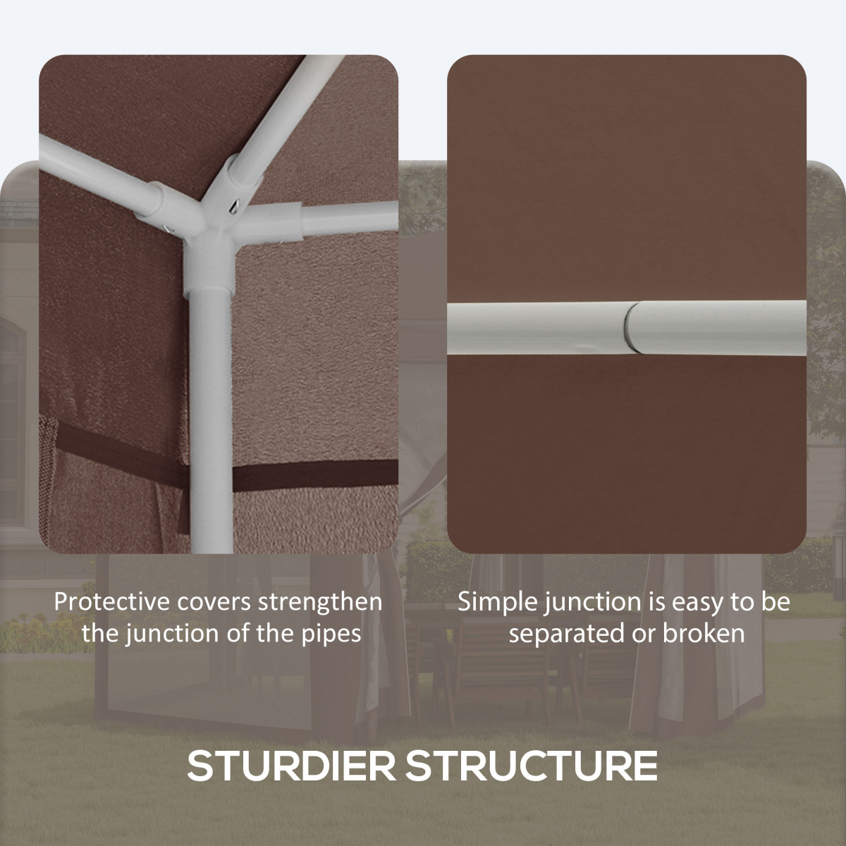 Outsunny Hexagonal Garden Gazebo Outsunny Hexagonal Garden Gazebo