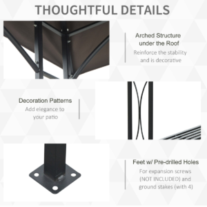 Outsunny 2.5x1.5m BBQ Tent Canopy Outsunny 2.5x1.5m BBQ Tent Canopy