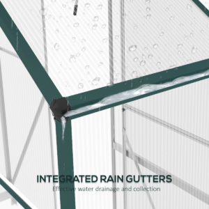 Outsunny 6 x 2.5ft Polycarbonate Greenhouse