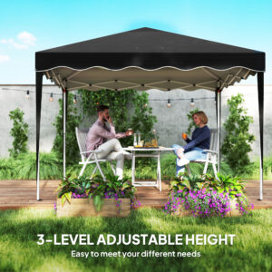 Outsunny Steel Frame Gazebo With Reflective Lining