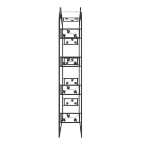 vidaXL Garden Arch Black 116 x 45 x 240cm Steel