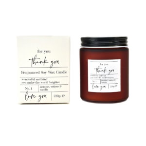 Widdop Moments Candle 220g Thank You