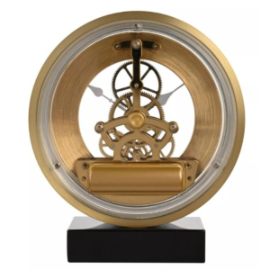 Widdop Skeleton Mantel Clock Roman dial