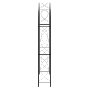vidaXL Garden Arch Black 150x34x240cm Iron