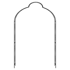 vidaXL Garden Arch Black 150x34x240cm Iron