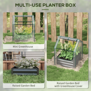 Outsunny Raised Garden Bed Planter Box