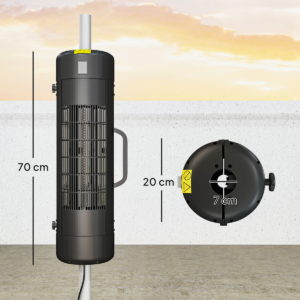 Outsunny Parasol Mounted Patio Heater Electric
