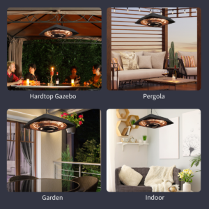 Outsunny Patio Ceiling Heater Halogen Electric