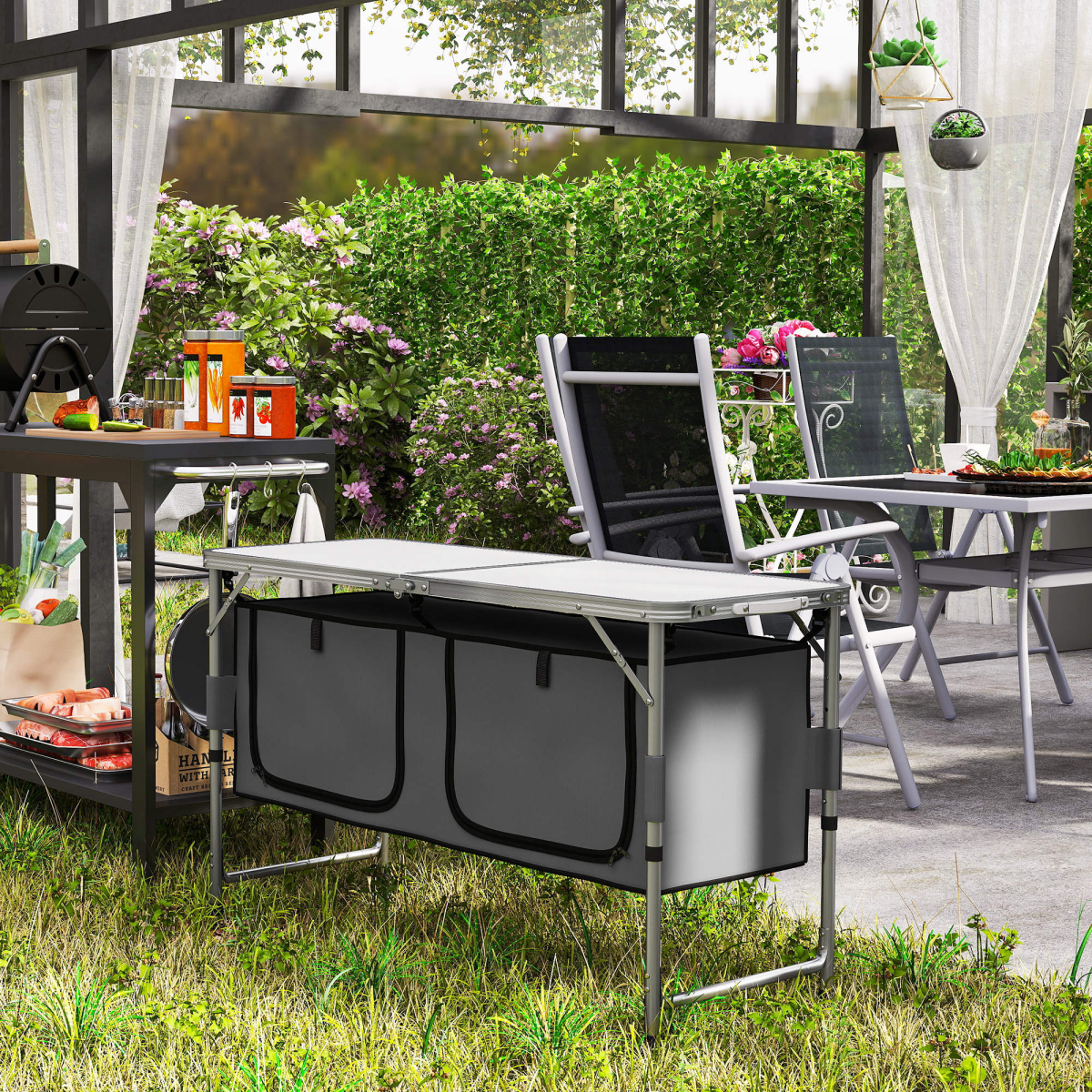 Outsunny Picnic Table Camping Folding Portable Outsunny Picnic Table Camping Folding Portable