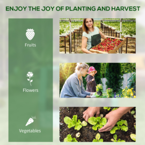 Outsunny Raised Garden Bed Planter Box