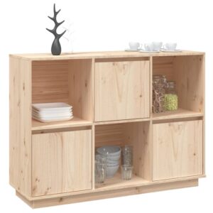 vidaXL Sideboard 110.5x35x80cm Solid Pine Wood
