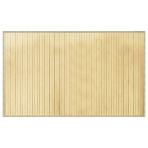 vidaXL Rug Rectangular Light Natural 60 x 100cm Bamboo