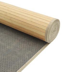 vidaXL Rug Rectangular Light Natural 60 x 100cm Bamboo