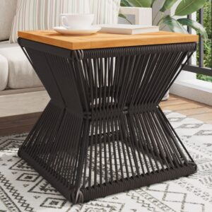 vidaXL Coffee Table With Wire Base Black