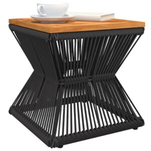 vidaXL Coffee Table With Wire Base Black