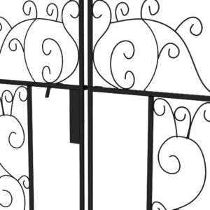 Outsunny Metal Garden Arch with Double Gate