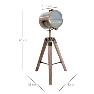 HOMCOM Floor Lamp 33L Wood/Bronze Colour HOMCOM Floor Lamp 33L Wood/Bronze Colour