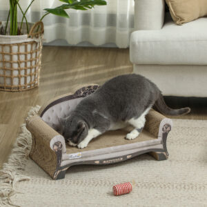 PawHut Cat Scratching Board with Catnip Brown